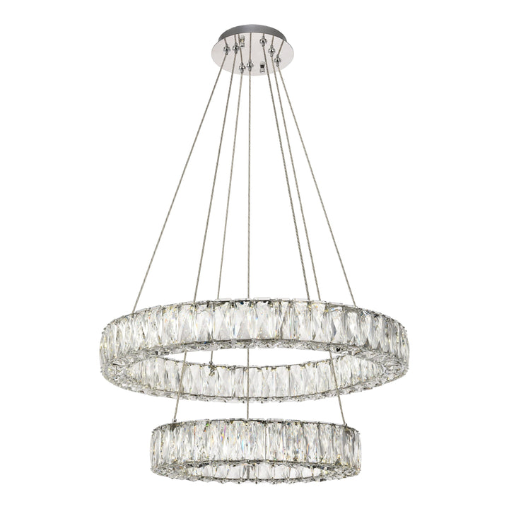 Monroe Crystal Chandelier (3503) in Chrome by Elegant