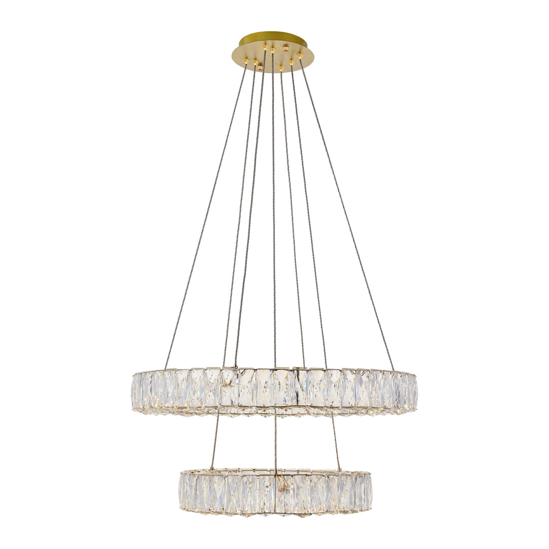 Monroe Crystal Pendant in Gold by Elegant