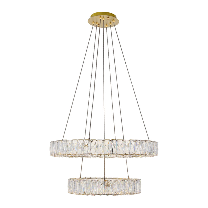 Monroe Crystal Pendant in Gold by Elegant