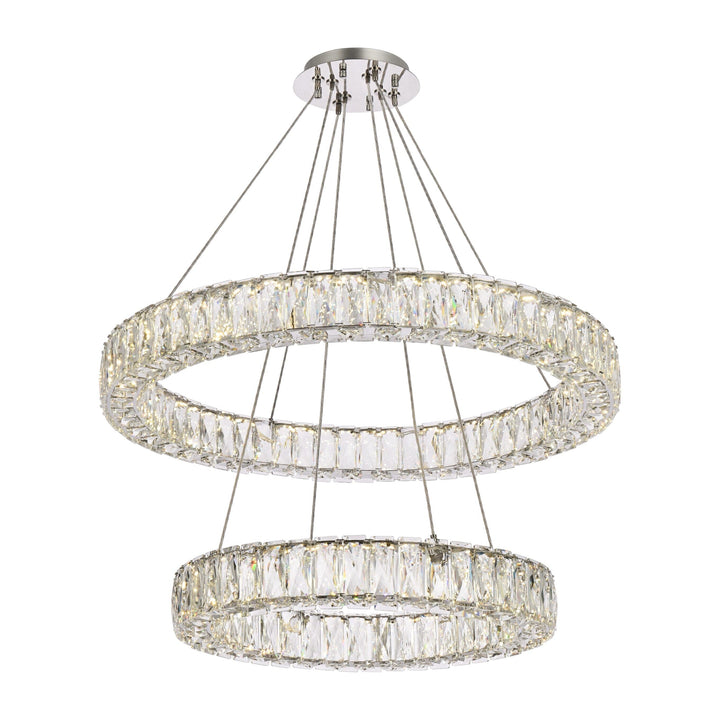 Monroe Crystal Chandelier (3503) in Chrome by Elegant