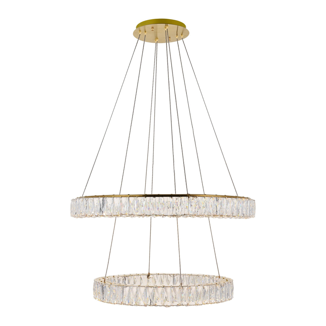 Monroe Crystal Pendant in Gold by Elegant