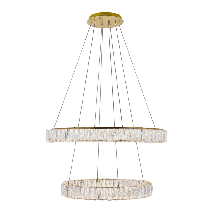 Monroe Crystal Pendant in Gold by Elegant