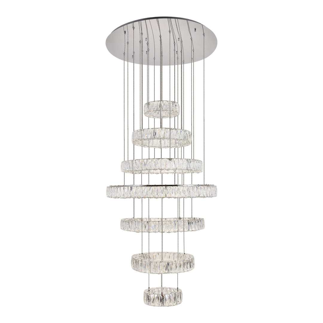 Monroe Crystal Chandelier (3503) in Chrome by Elegant