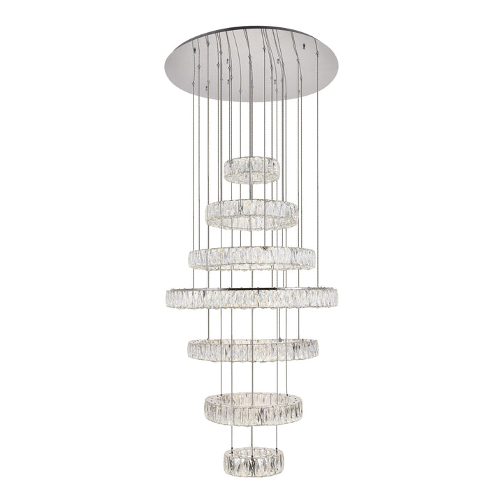 Monroe Crystal Chandelier (3503) in Chrome by Elegant