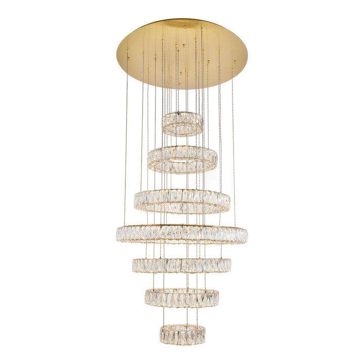 Monroe Crystal Chandelier (3503) in Gold by Elegant