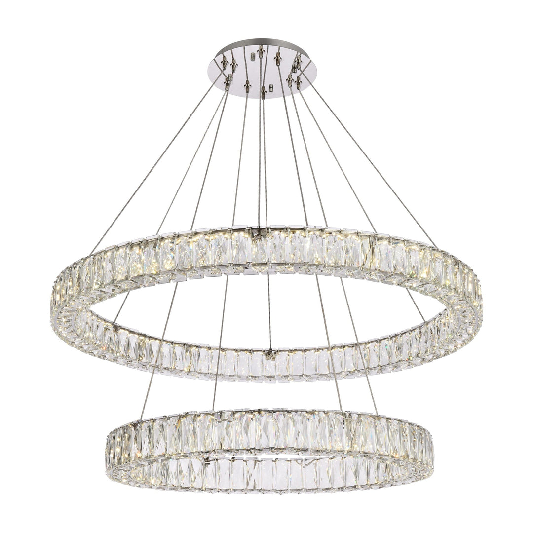 Monroe Crystal Chandelier (3503) in Chrome by Elegant