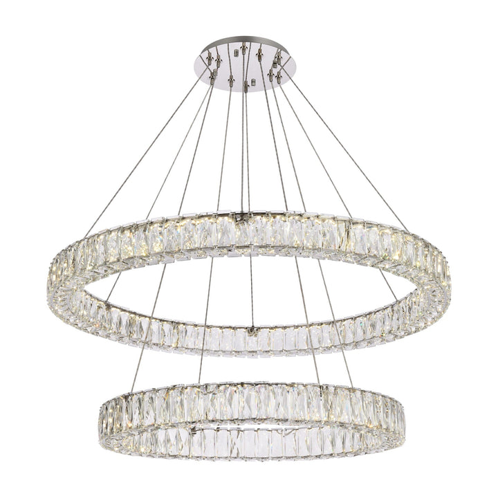 Monroe Crystal Chandelier (3503) in Chrome by Elegant