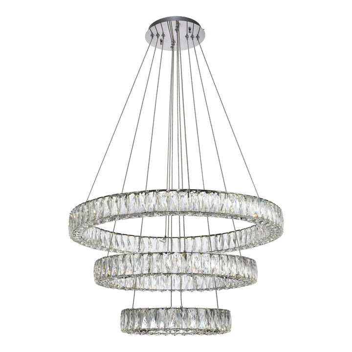 Monroe Crystal Chandelier (3503) in Chrome by Elegant