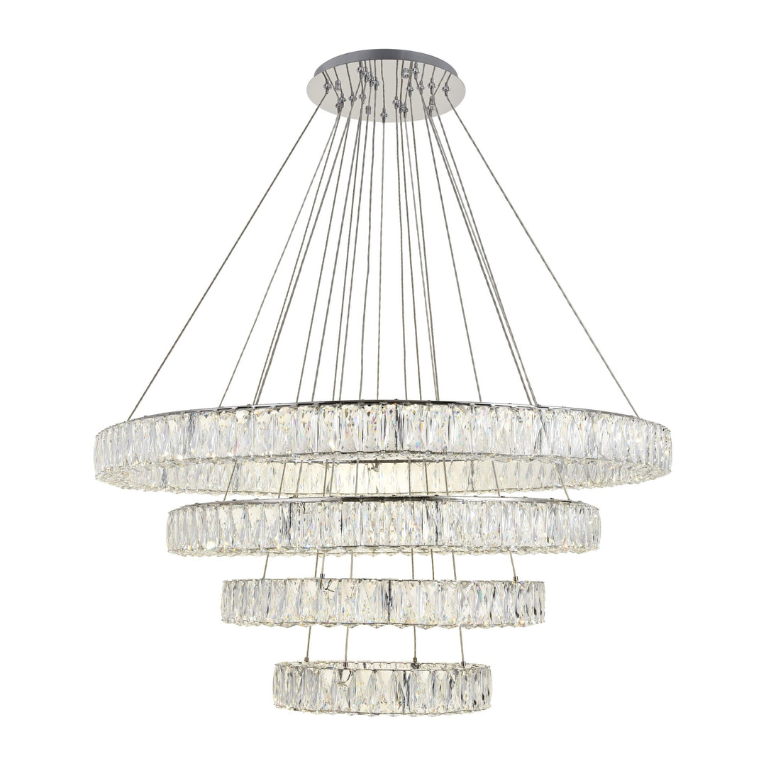 Monroe Crystal Chandelier (3503) in Chrome by Elegant