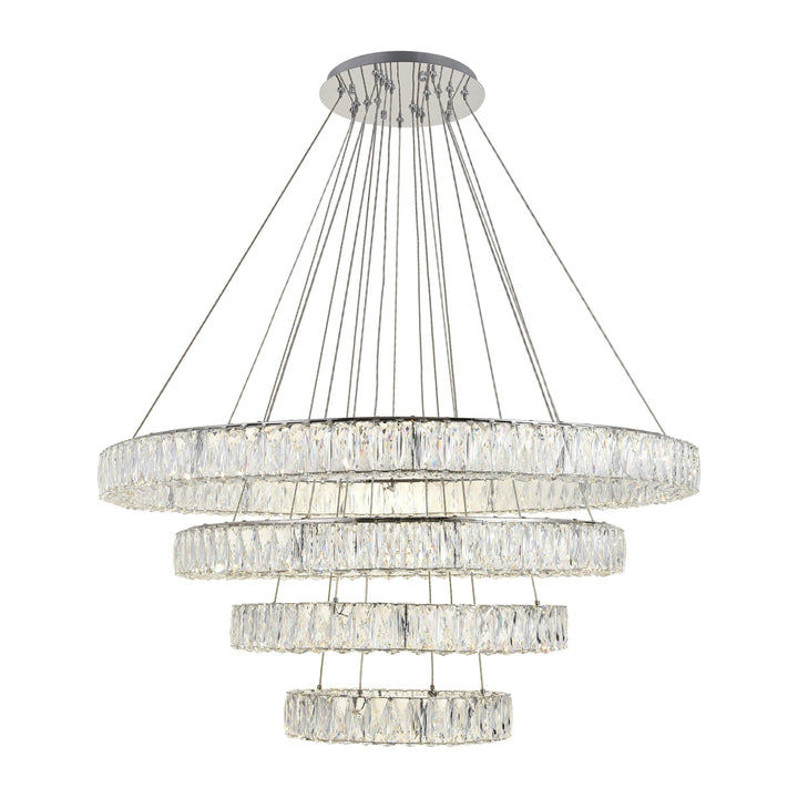 Monroe Crystal Chandelier (3503) in Chrome by Elegant