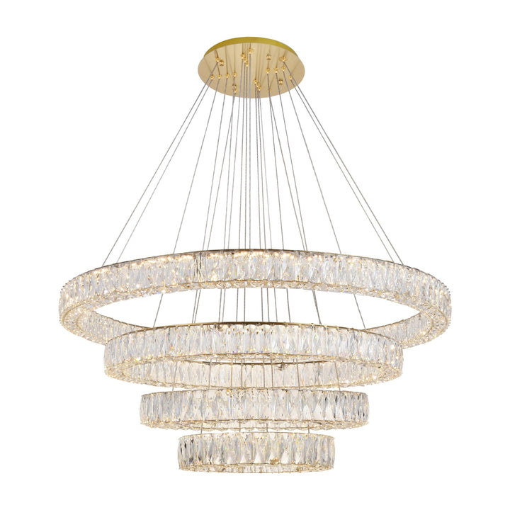 Monroe Crystal Chandelier (3503) in Gold by Elegant