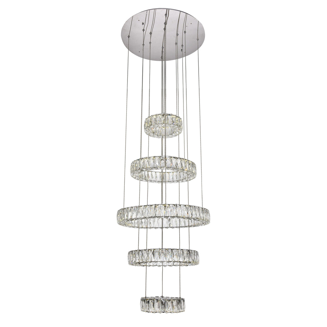 Monroe Crystal Chandelier (3503) in Chrome by Elegant