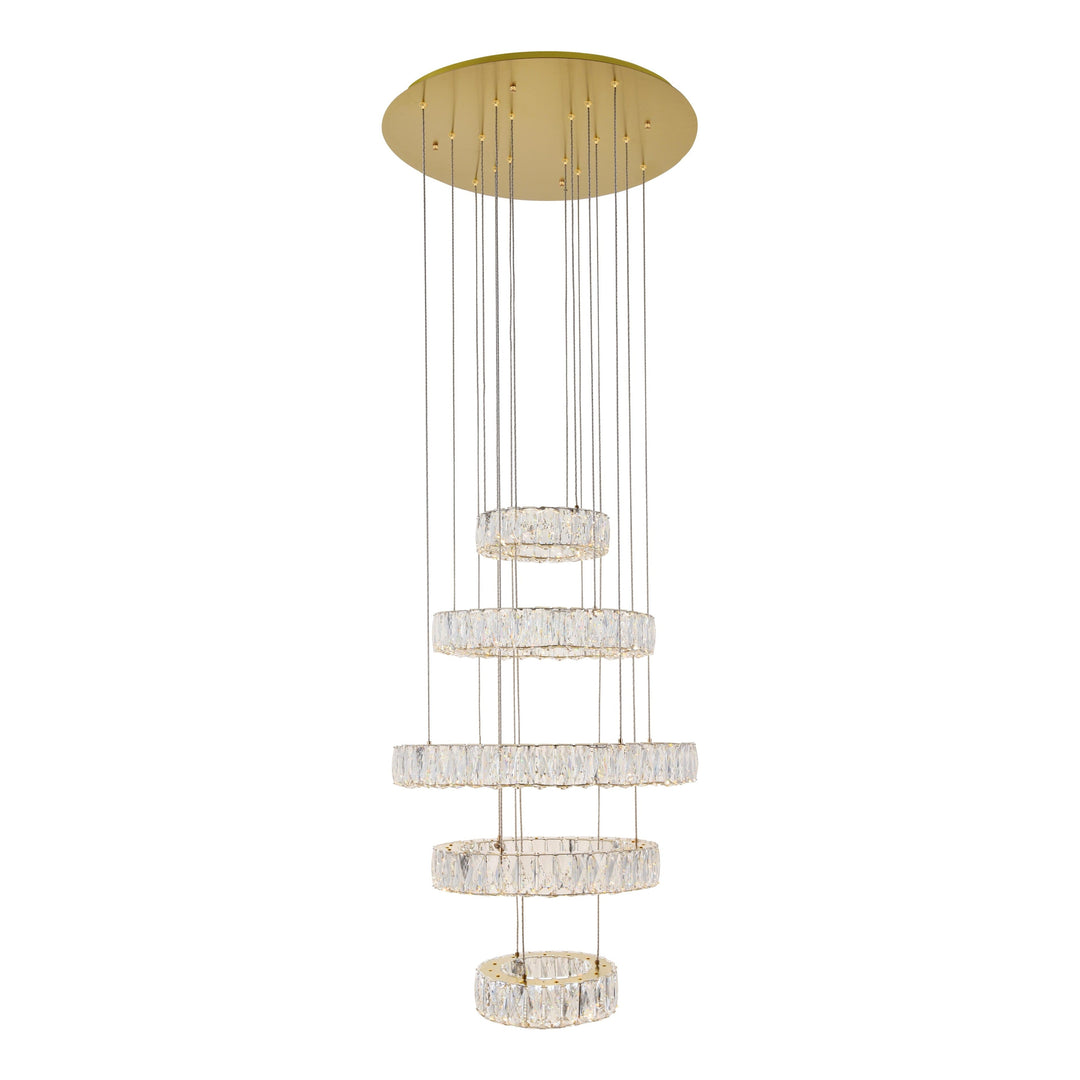 Monroe Crystal Pendant in Gold by Elegant