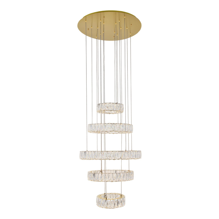 Monroe Crystal Pendant in Gold by Elegant