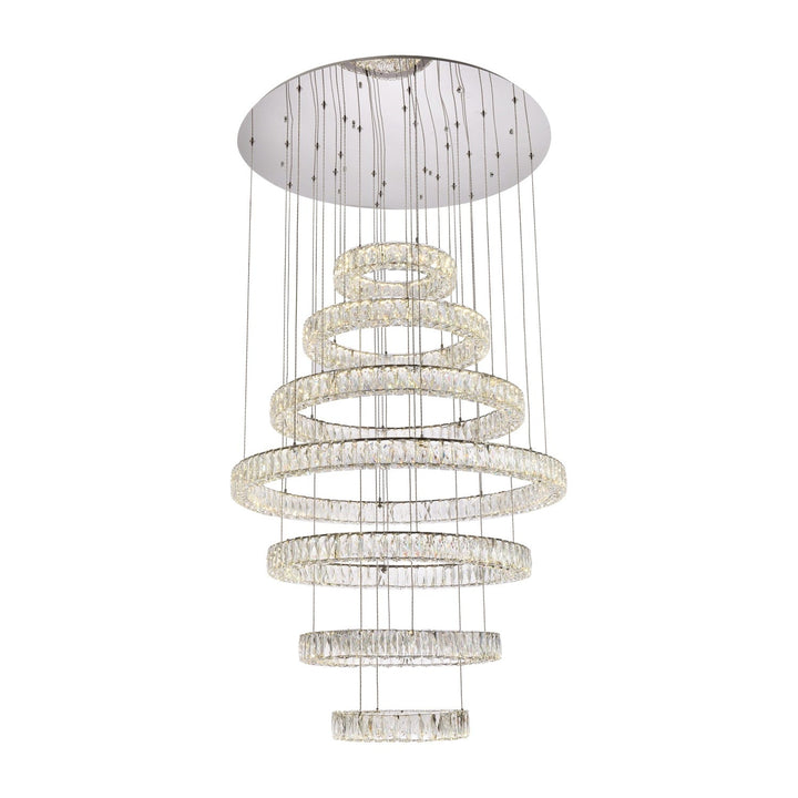 Monroe Crystal Chandelier (3503) in Chrome by Elegant