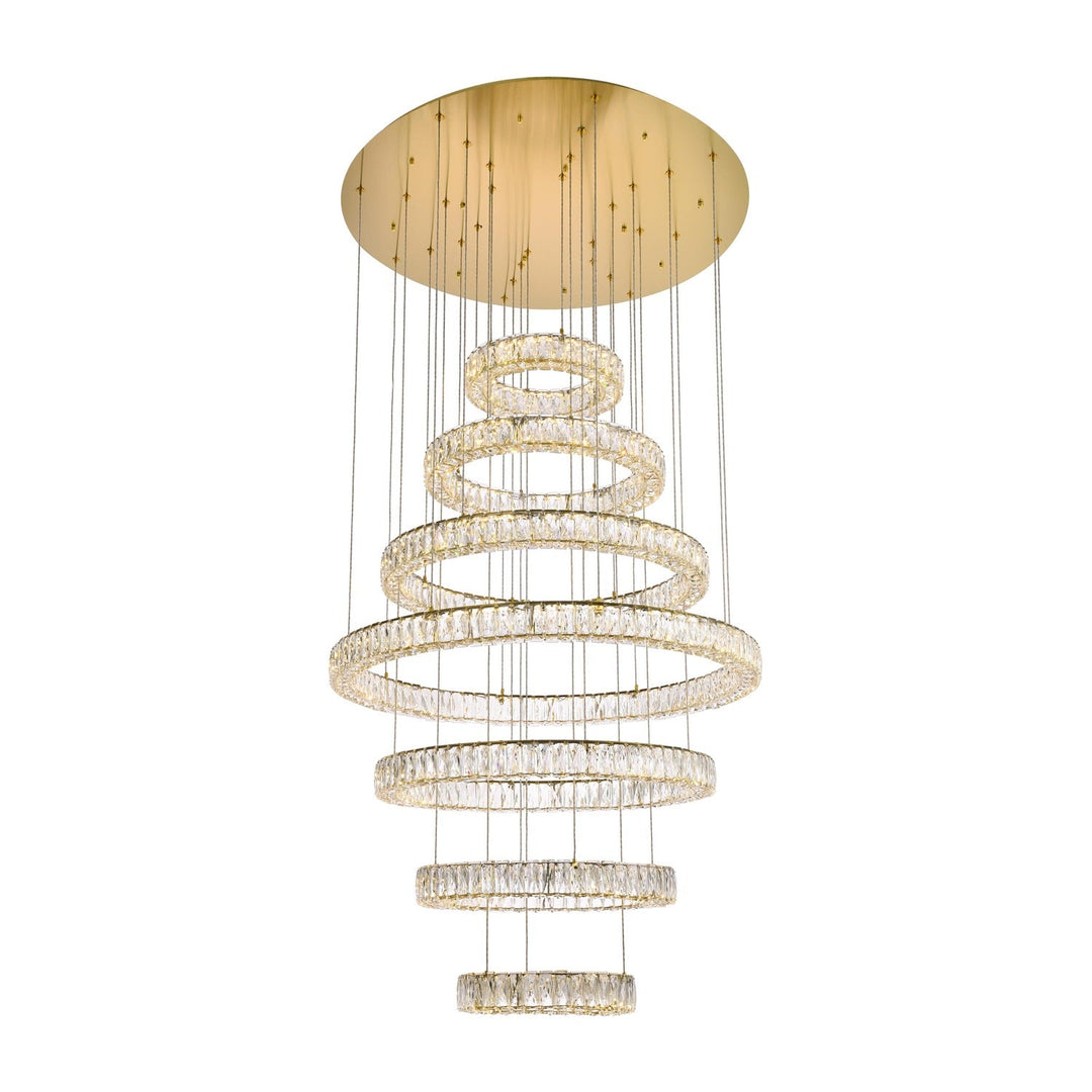 Monroe Crystal Chandelier (3503) in Gold by Elegant