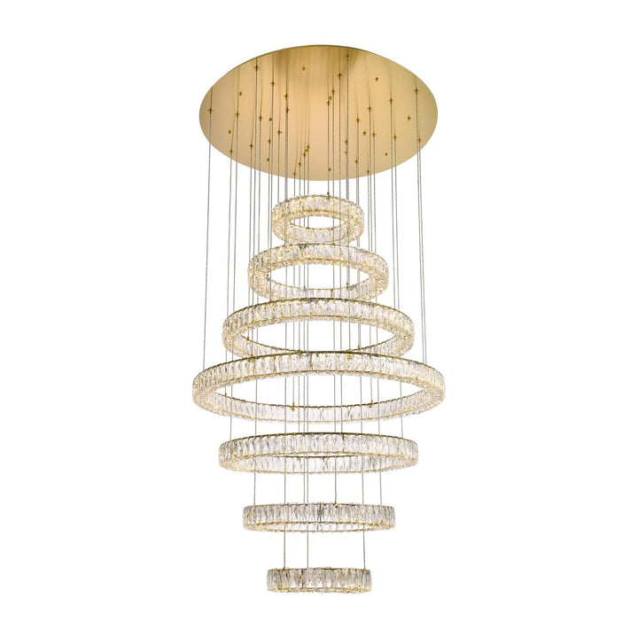 Monroe Crystal Chandelier (3503) in Gold by Elegant
