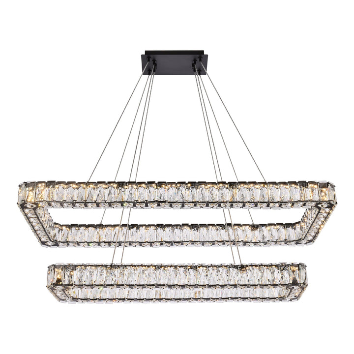 Monroe Pendant (3504) in Black by Elegant