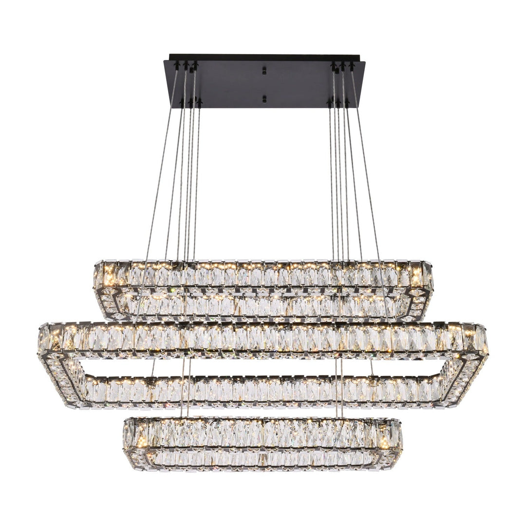 Monroe Pendant (3504) in Black by Elegant