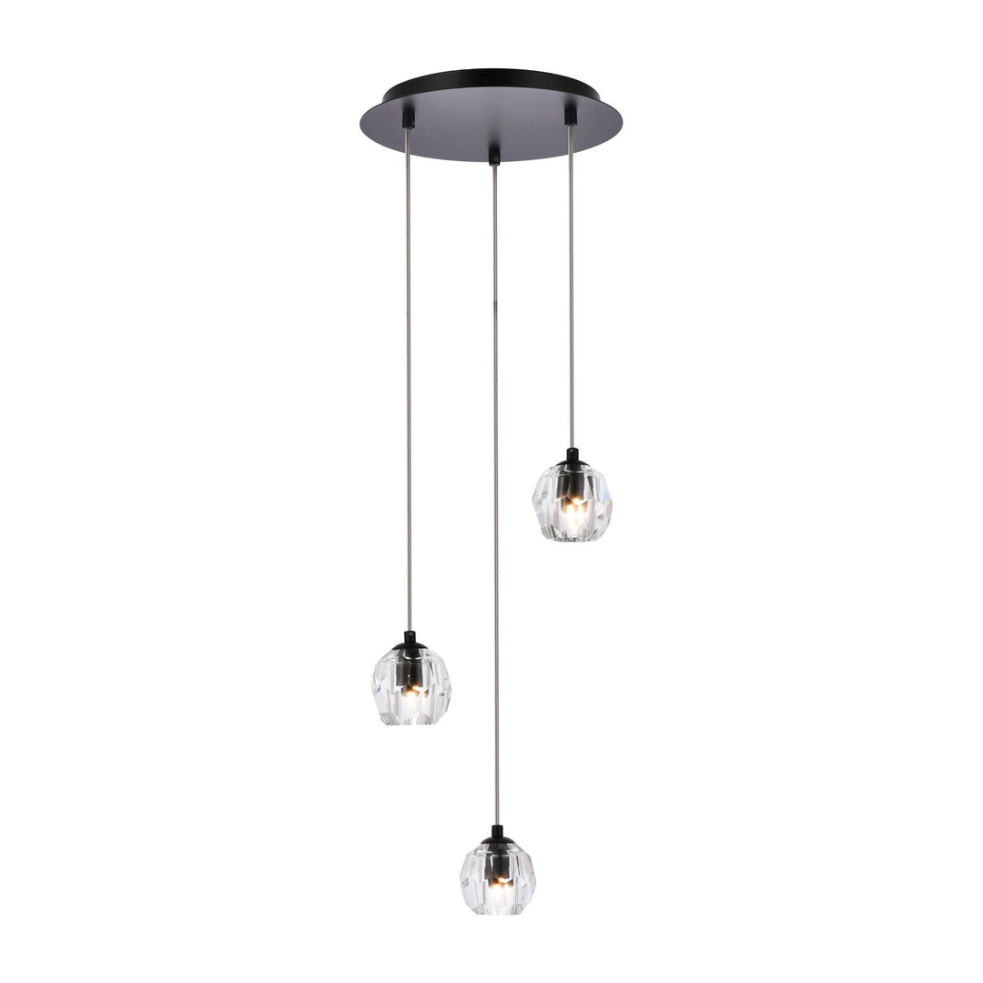 Eren Pendant in Black by Elegant