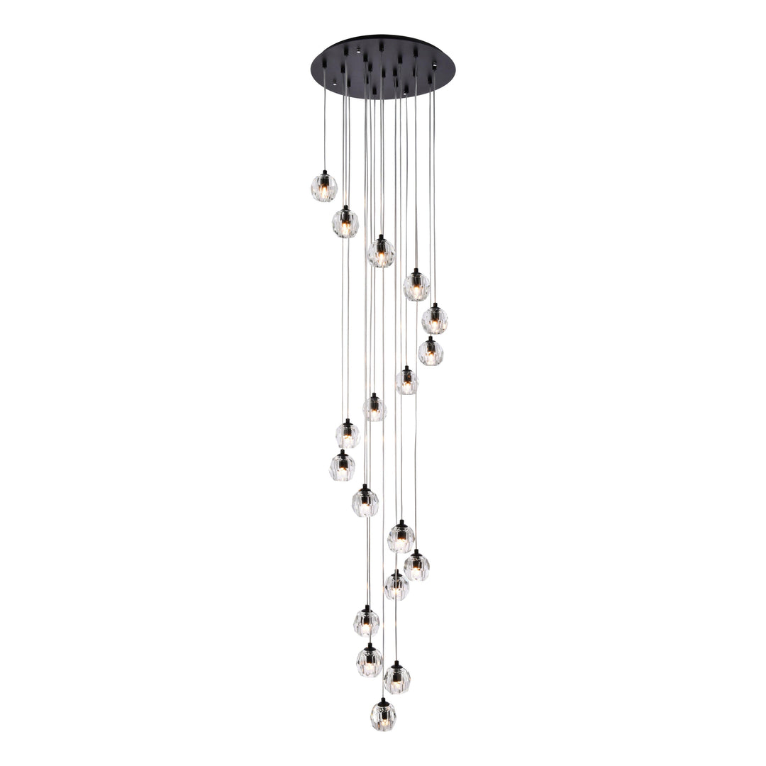 Eren Pendant in Black by Elegant