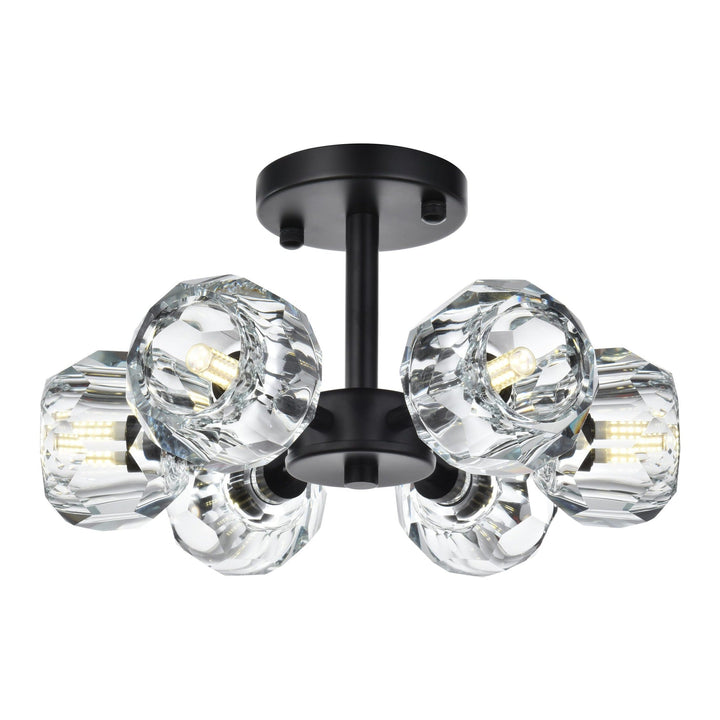 Eren Flush Mount in Black by Elegant