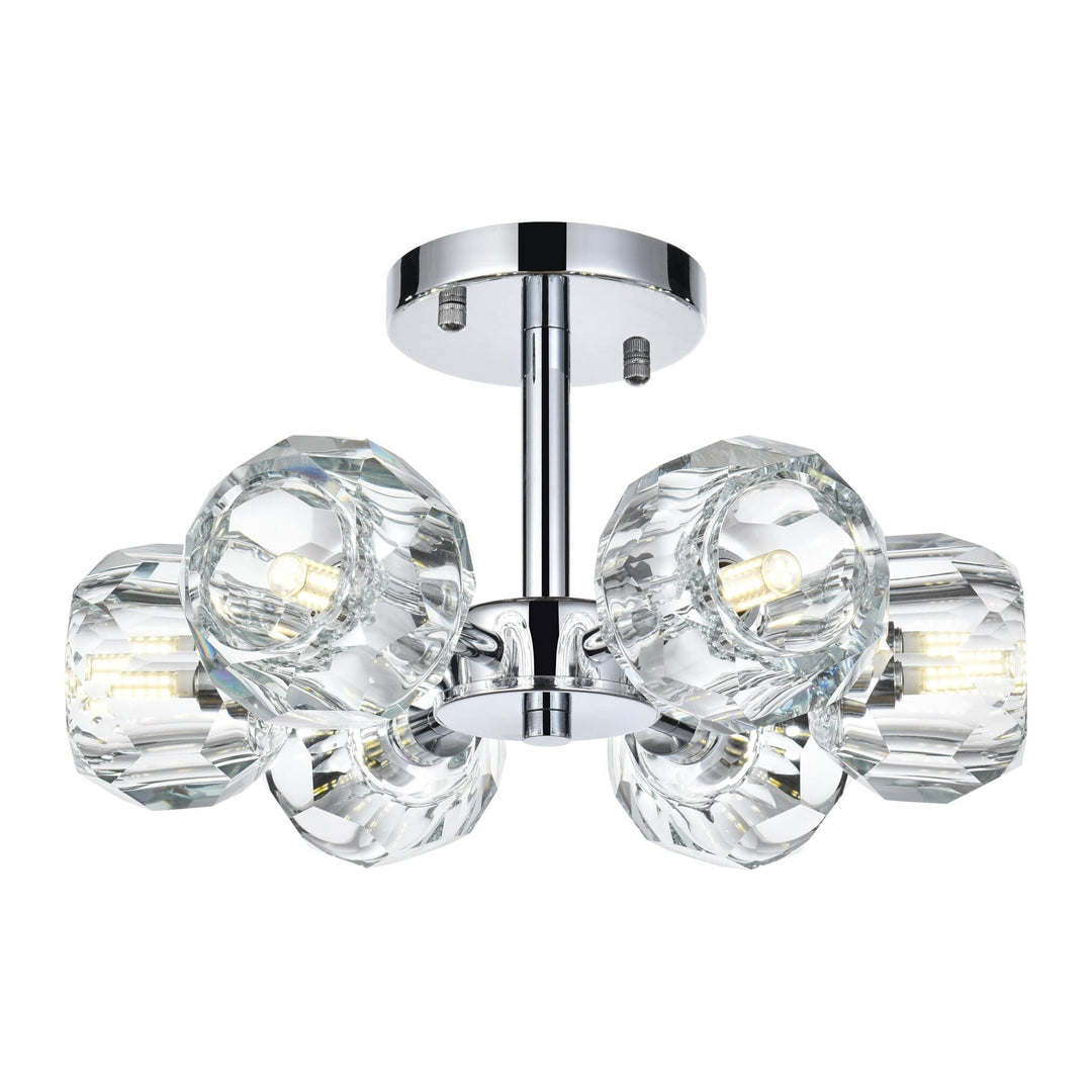 Eren Flush Mount in Chrome by Elegant