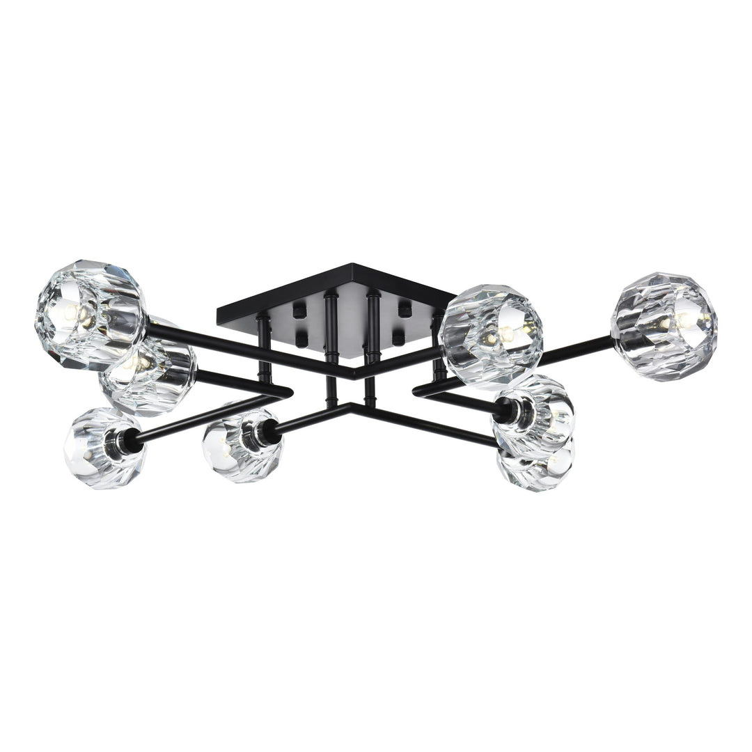 Eren Flush Mount in Black by Elegant