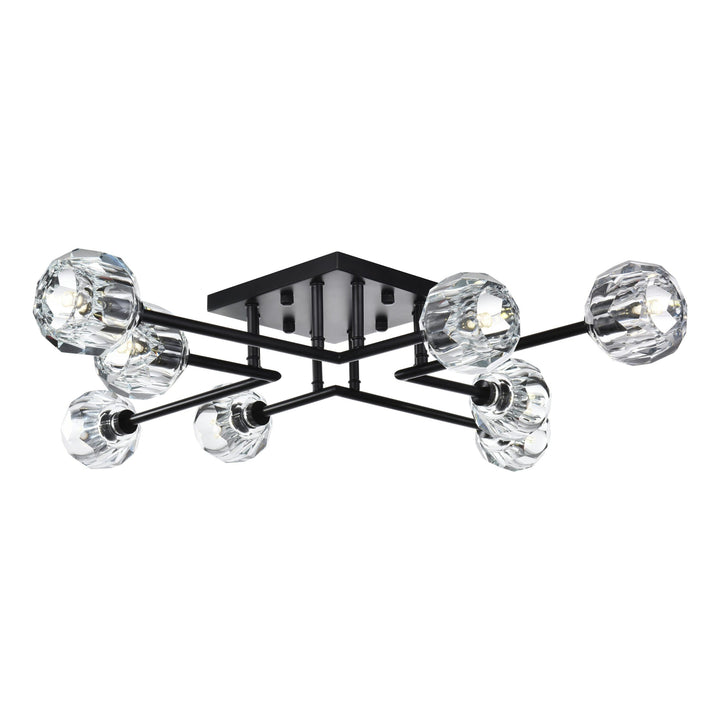 Eren Flush Mount in Black by Elegant