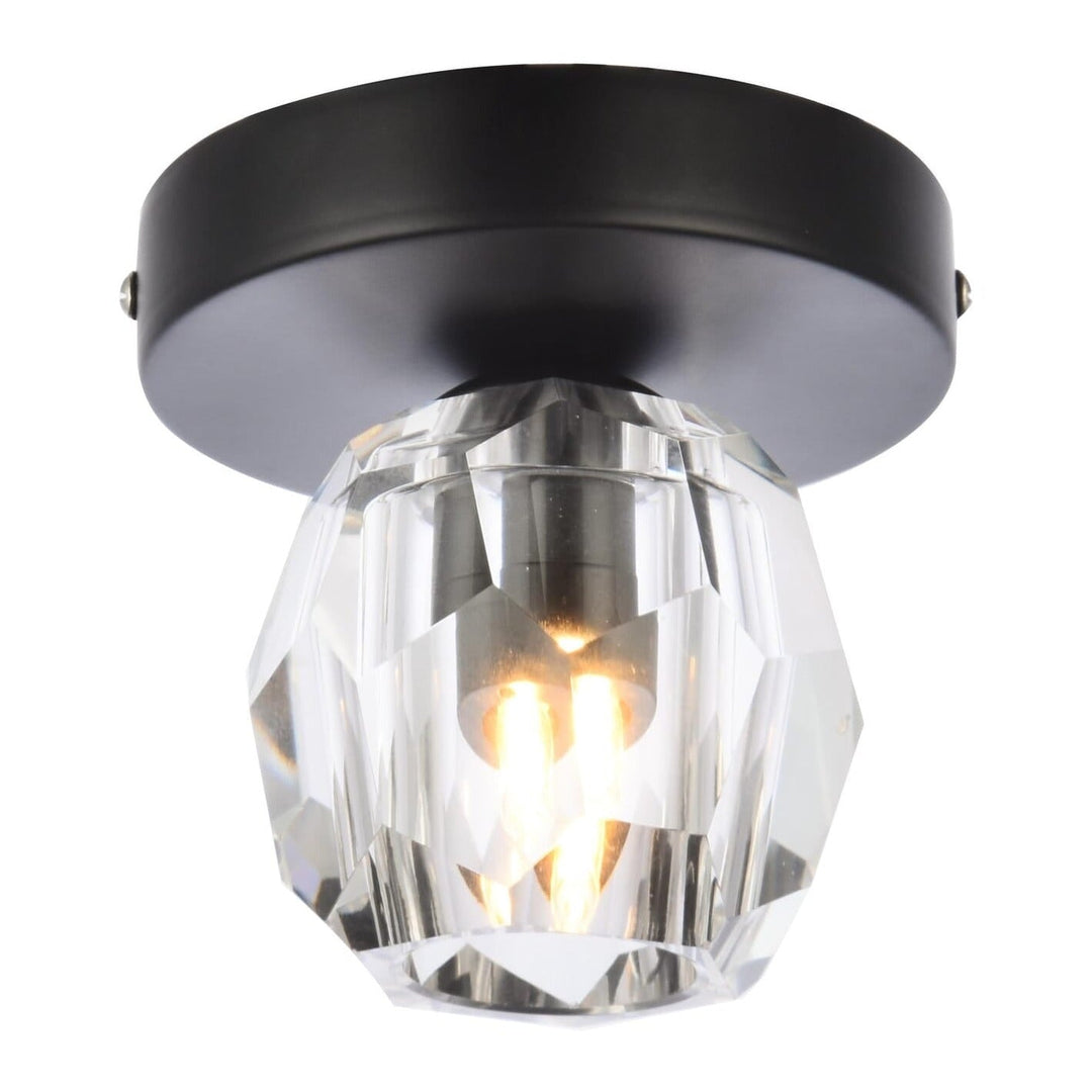 Eren Flush Mount in Black by Elegant