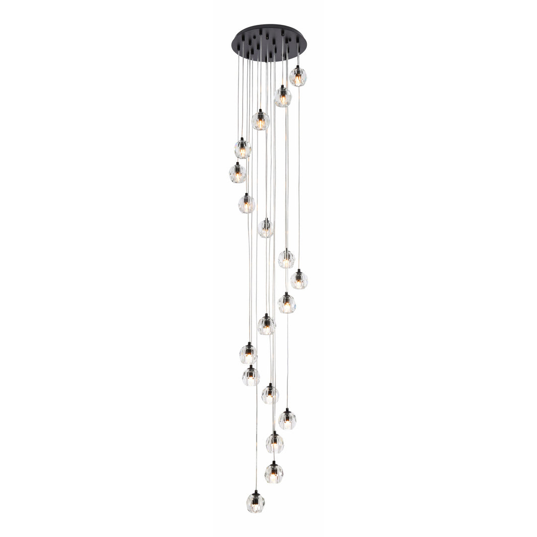 Eren Pendant in Black by Elegant