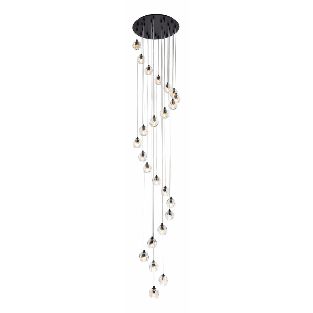 Eren Pendant in Black by Elegant