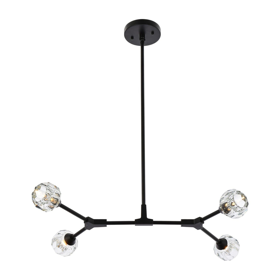 Zayne Pendant in Black by Elegant