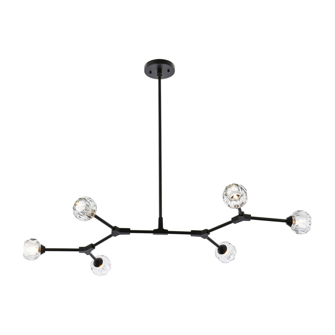 Zayne Pendant in Black by Elegant