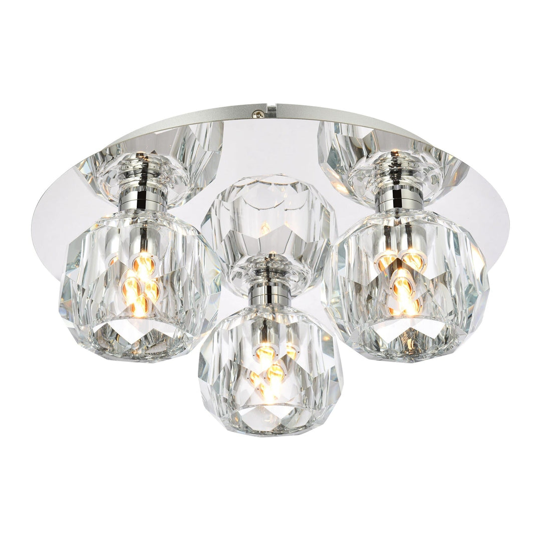 Graham Flush Mount in Chrome by Elegant