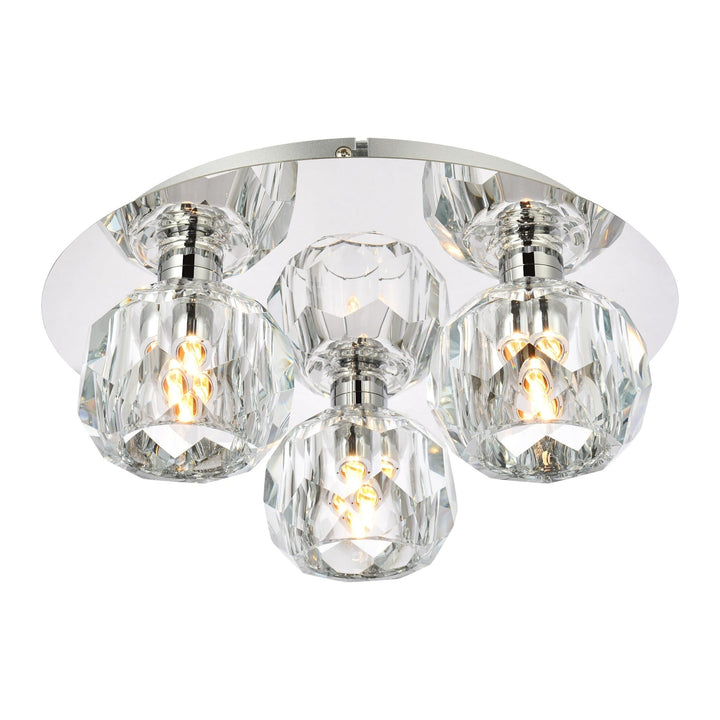 Graham Flush Mount in Chrome by Elegant