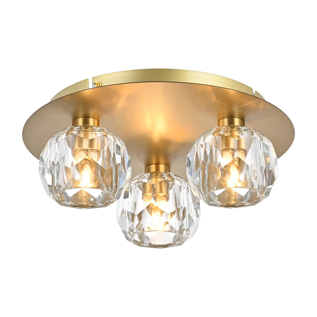 Graham Flush Mount in Gold by Elegant