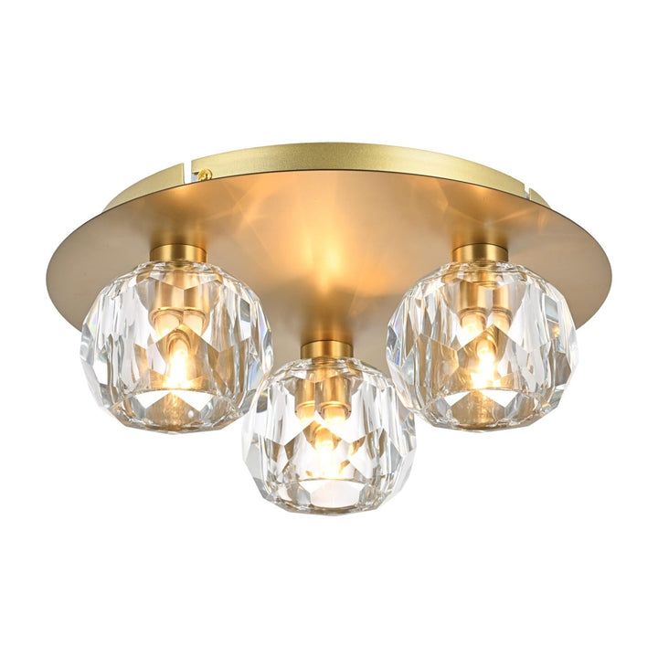 Graham Flush Mount in Gold by Elegant