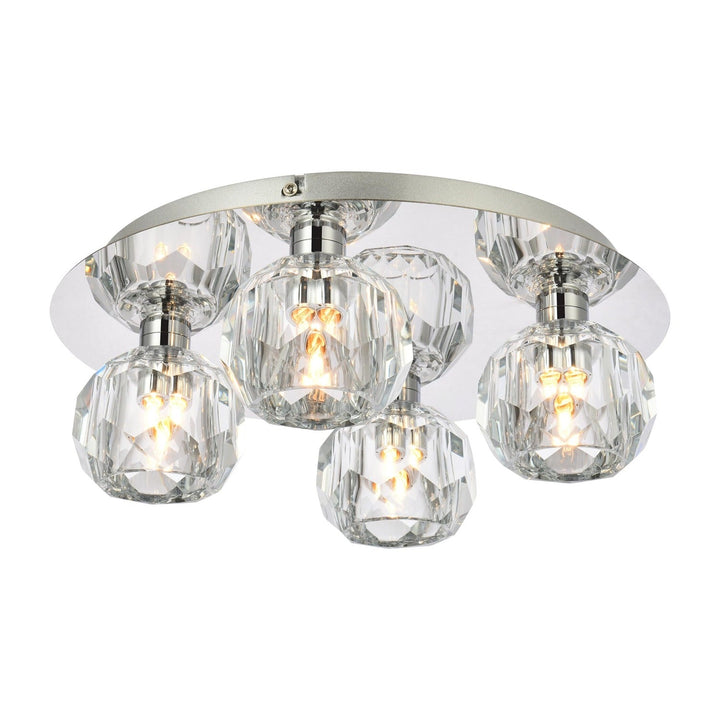 Graham Flush Mount in Chrome by Elegant