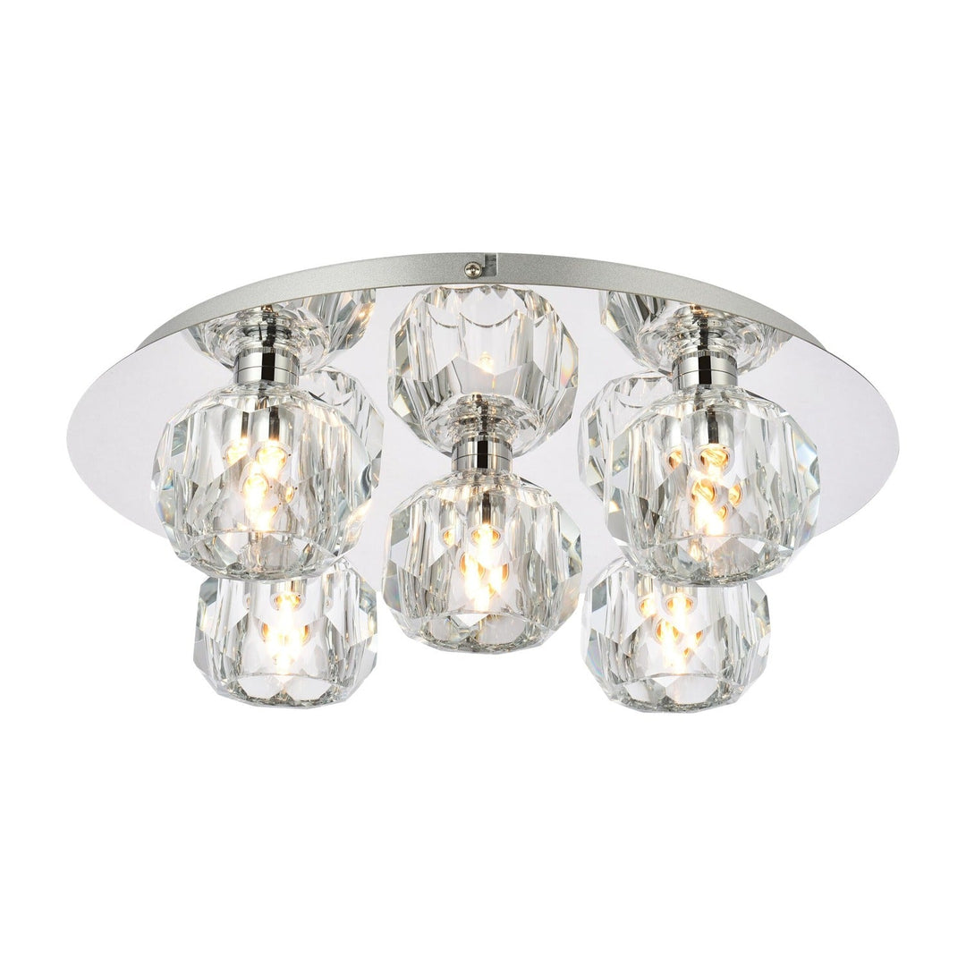 Graham Flush Mount in Chrome by Elegant