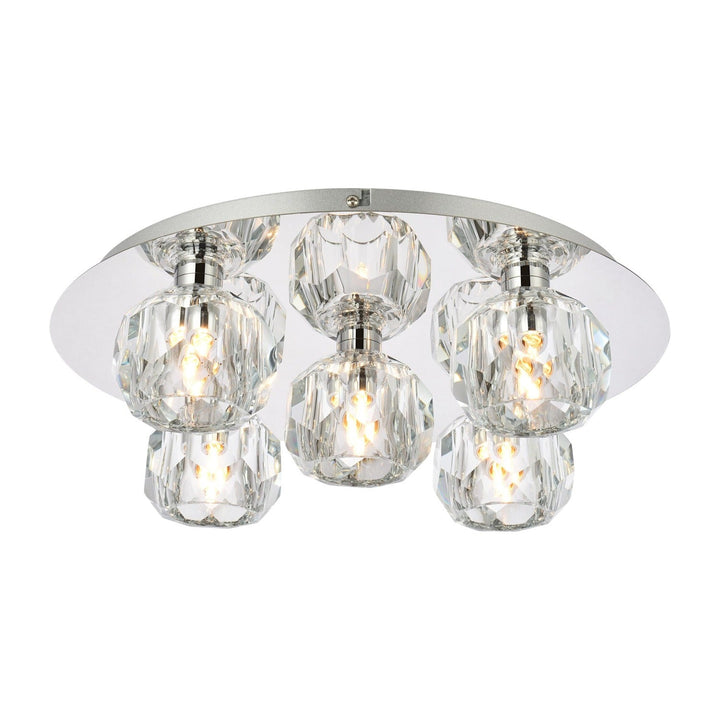 Graham Flush Mount in Chrome by Elegant