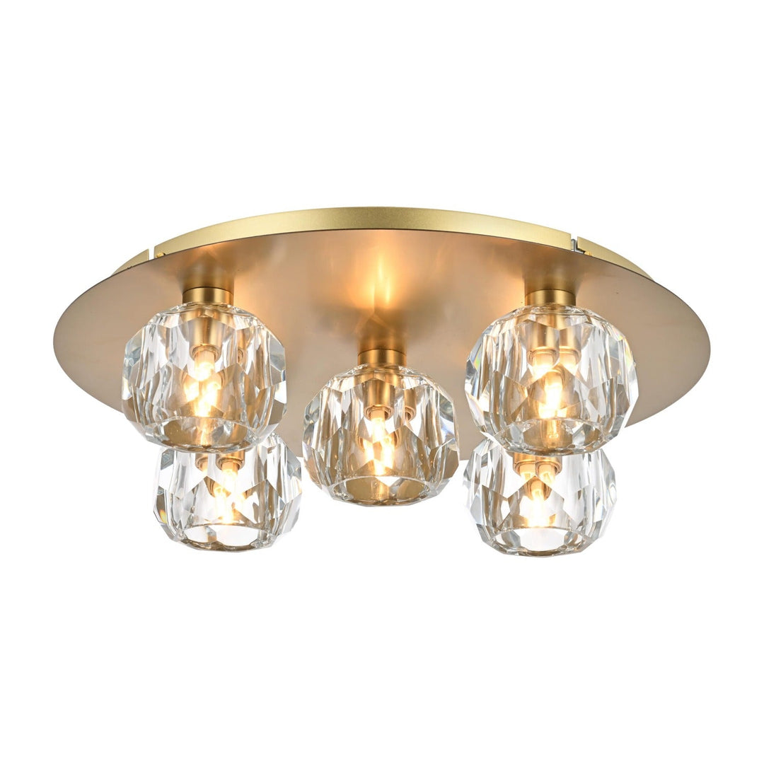 Graham Flush Mount in Gold by Elegant