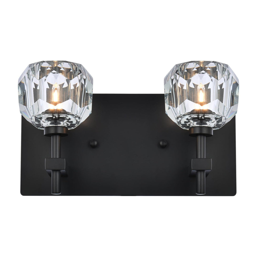 Graham Wall Sconce in Black by Elegant