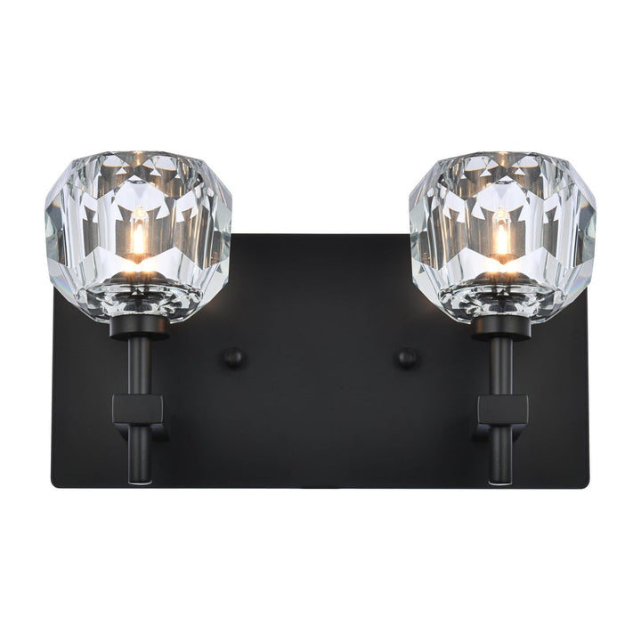 Graham Wall Sconce in Black by Elegant