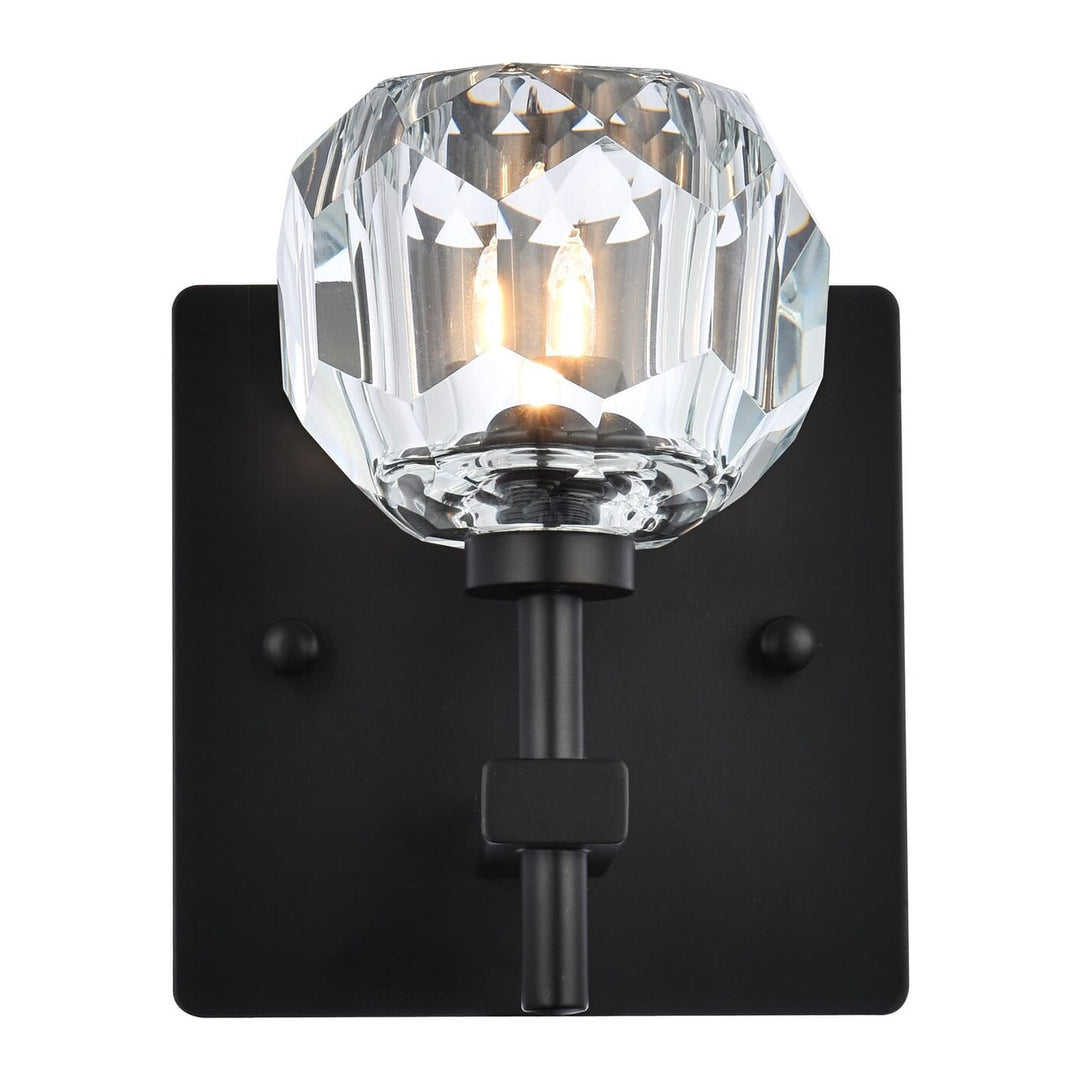 Graham Wall Sconce in Black by Elegant