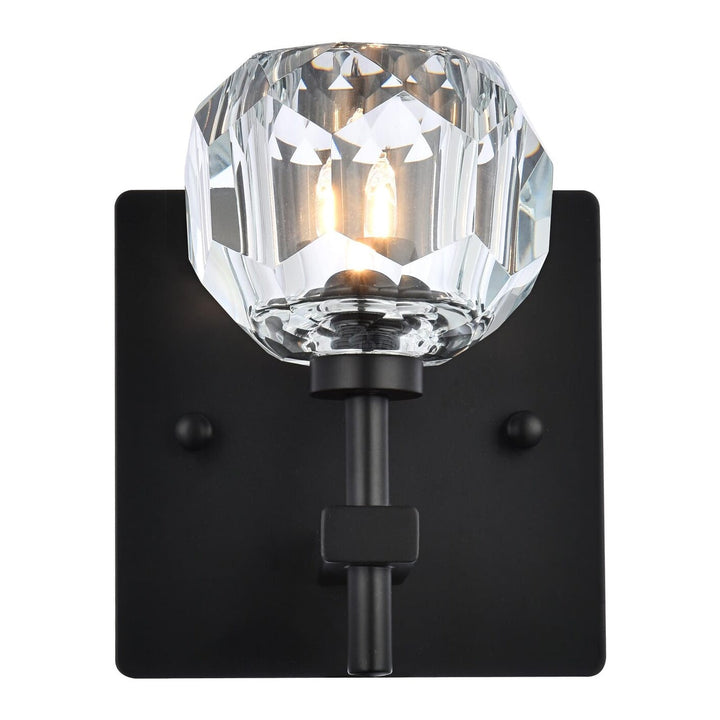 Graham Wall Sconce in Black by Elegant