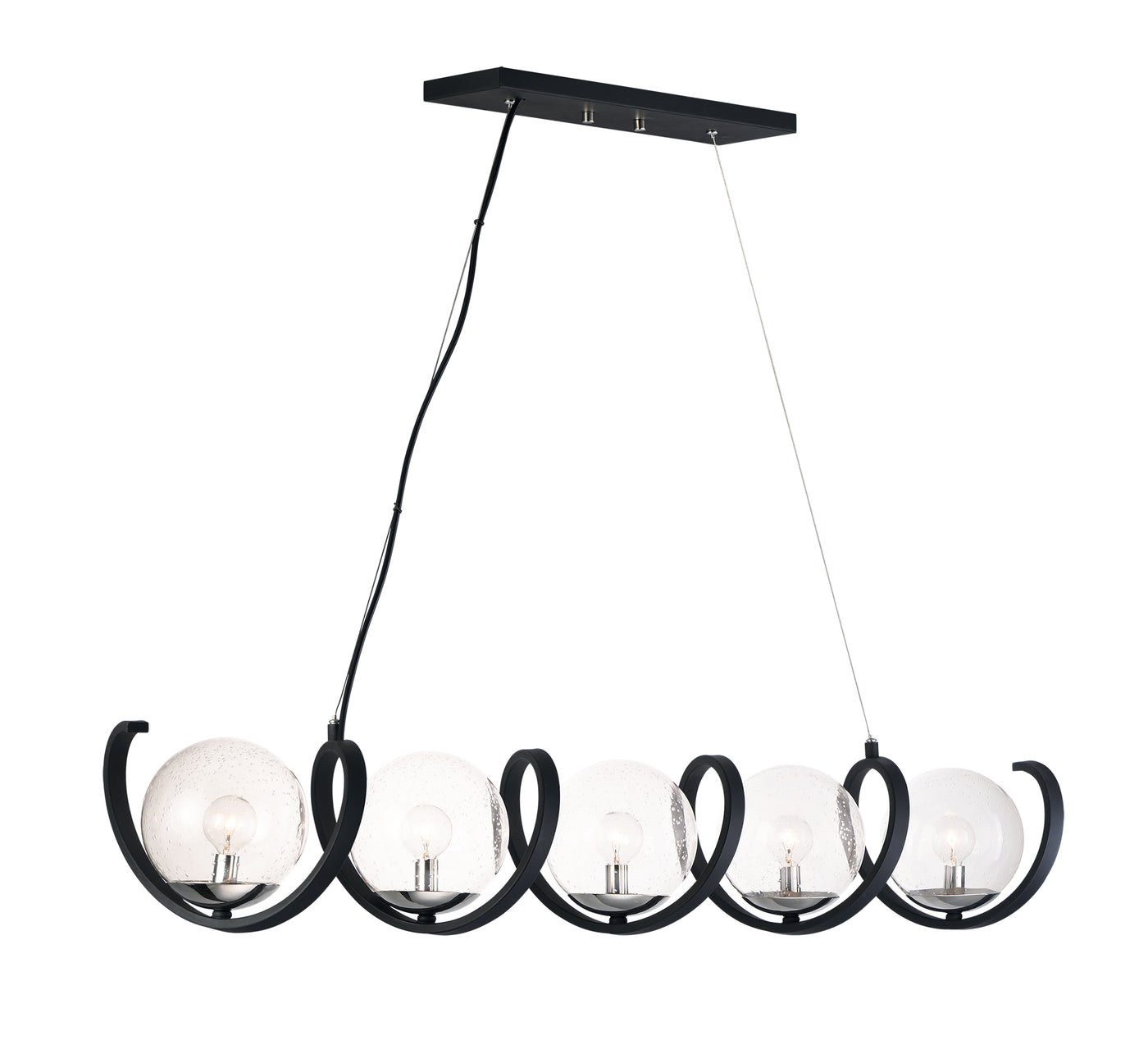 Curlicue - 5 Light Linear Pendant