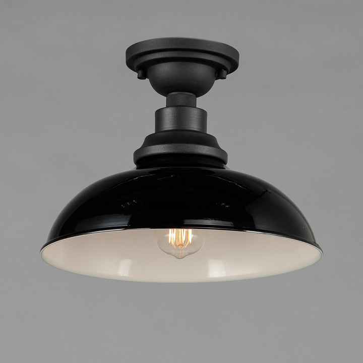 Granville 1-Light Flush Mount GBBK alternate view