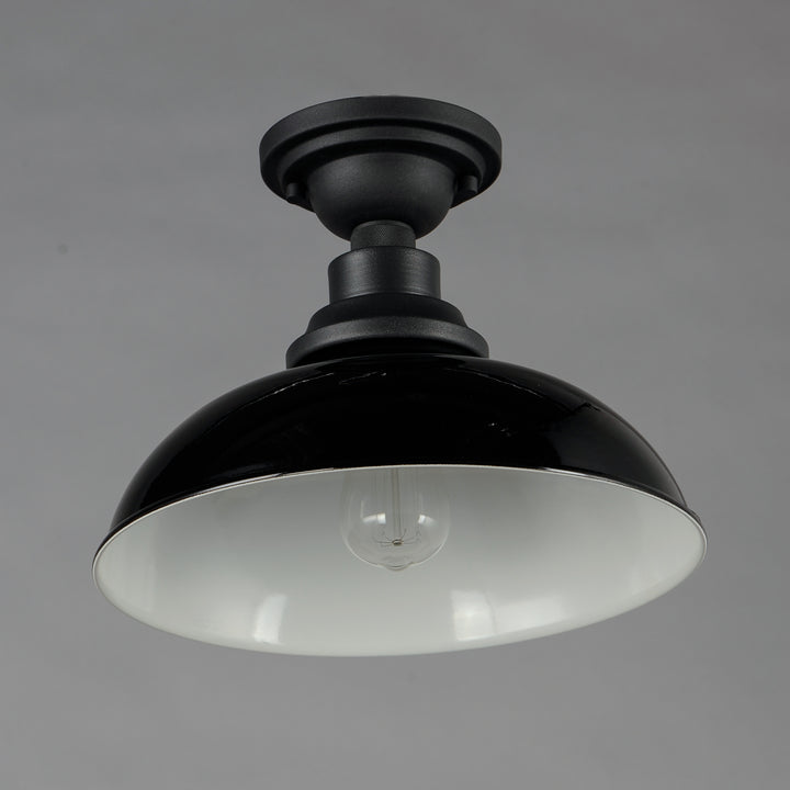 Granville 1-Light Flush Mount GBBK alternate view