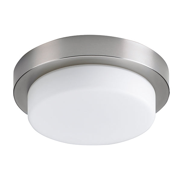 Bollar 2-Light Flush Mount in Brushed Chrome by Russell